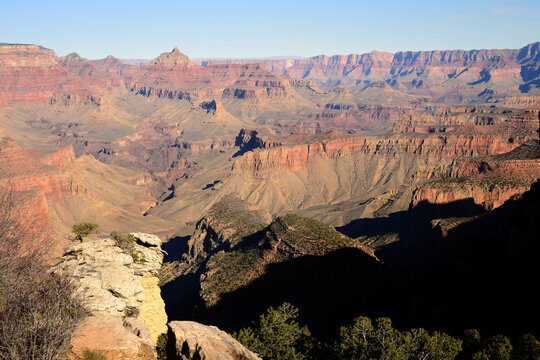 Hazy Blue Sky Grand Canyon Arizona