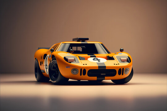 Cartoon Sport Car 3d Rendered