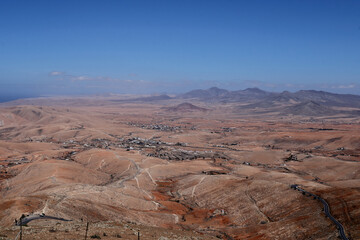 Fototapeta na wymiar Vistas areas 9 de Fuerteventura islas canarias