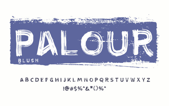 Best Alphabet Painting Paint Brush Beauty or palour 
Script. Logotype Font lettering handwritten