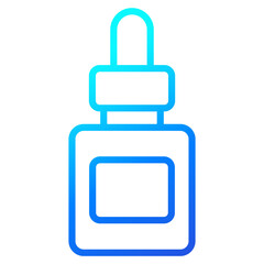 dropper bottle icon, linear design