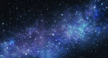 Obraz na płótnie Canvas Galaxy in Space. Brights stars in the universe. Generative AI.