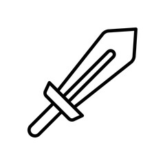 Fototapeta premium wood sword icon for your website design, logo, app, UI. 