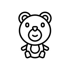 teddy bear icon for your website design, logo, app, UI. 
