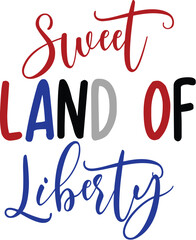 Sweet Land of Liberty svg