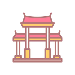 gate icon for your website design, logo, app, UI. 