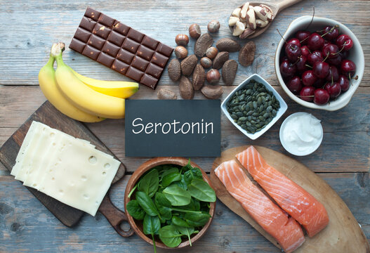 Serotonin foods concept