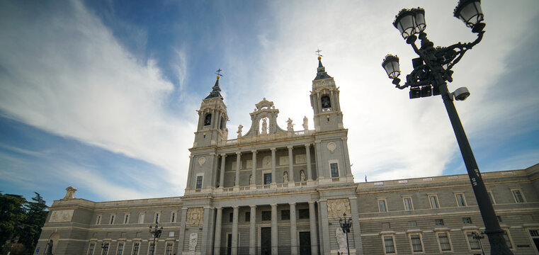 Shot of the Catedral de la Almudena in Madrid, Spain