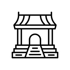 temple icon for your website design, logo, app, UI. 
