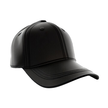 recommend clip art: Baseball cap isolated, mockup template. Black baseball hat. Mock-up for branding and advertise isolated on transparent background.