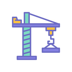 crane icon for your website design, logo, app, UI. 