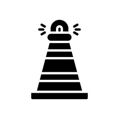 traffic cone icon for your website design, logo, app, UI. 