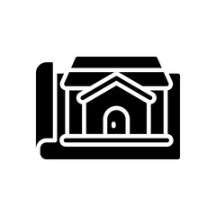 planing house icon for your website design, logo, app, UI. 