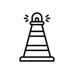 traffic cone icon for your website design, logo, app, UI. 