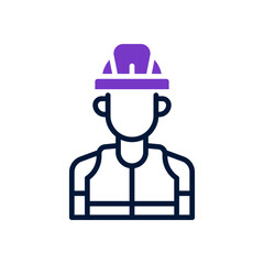 worker icon for your website design, logo, app, UI. 