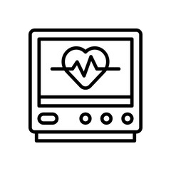cardiogram icon for your website design, logo, app, UI. 