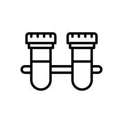 text tube icon for your website design, logo, app, UI. 