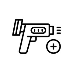 thermo gun icon for your website design, logo, app, UI. 