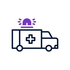 ambulance icon for your website design, logo, app, UI. 