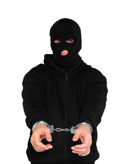 Portrait of a Thief in Handcuffs