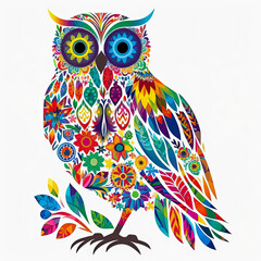 Obraz premium Modern design with flowers and bird silhouette for t-shirt printing design and various uses, on white background, generative ai