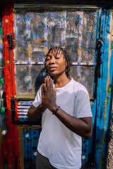 Portrait of a queer masculine black woman