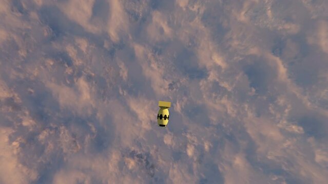 Fatman Nuclear Bomb Drop 3D Video Animation
