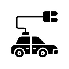 electric car icon for your website design, logo, app, UI. 