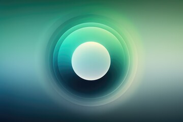 abstract minimalist wallpaper featuring a gradient of blue and green colors, with a circle - generative ai