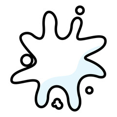 Isolated empty comic speech bubble Vector