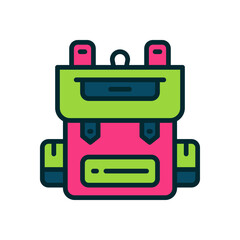 backpack icon for your website, mobile, presentation, and logo design.