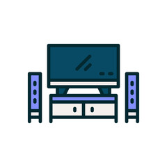 home theater icon for your website, mobile, presentation, and logo design.