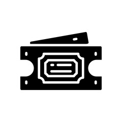 ticket icon for your website, mobile, presentation, and logo design.