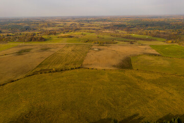 Obraz premium Drone photography of farmlands