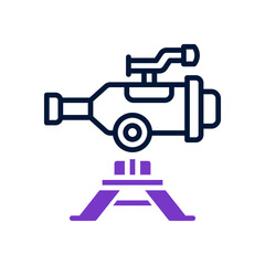 telescope icon for your website, mobile, presentation, and logo design.