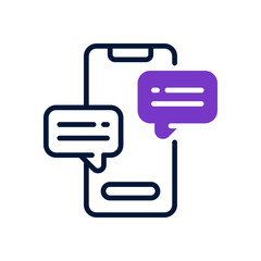chatting icon for your website, mobile, presentation, and logo design.