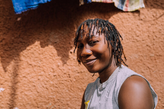 Portrait of a queer masculine black woman