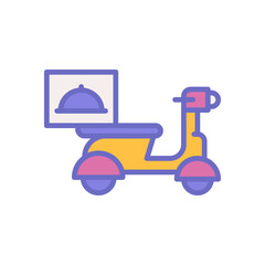 food delivery icon for your website design, logo, app, UI. 