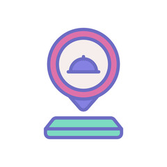 food location icon for your website design, logo, app, UI. 
