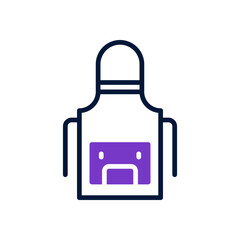 Obraz premium apron icon for your website design, logo, app, UI. 