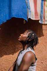 Portrait of a queer masculine black woman