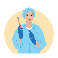 Young Dentist With Toothbrush