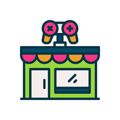game shop icon for your website, mobile, presentation, and logo design.