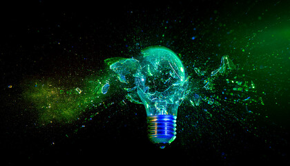 abstract light bulb background