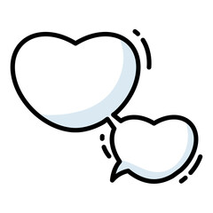 Isolated empty comic speech bubble Vector