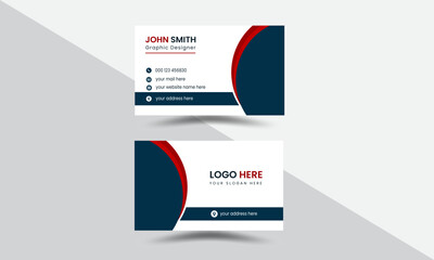 Professional Corporate Minimal Business card or Visiting Card Layout template design.