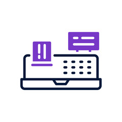 cashier machine icon for your website design, logo, app, UI. 