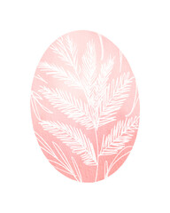 easter egg with pattern