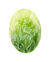 easter egg with pattern