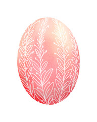 easter egg with pattern